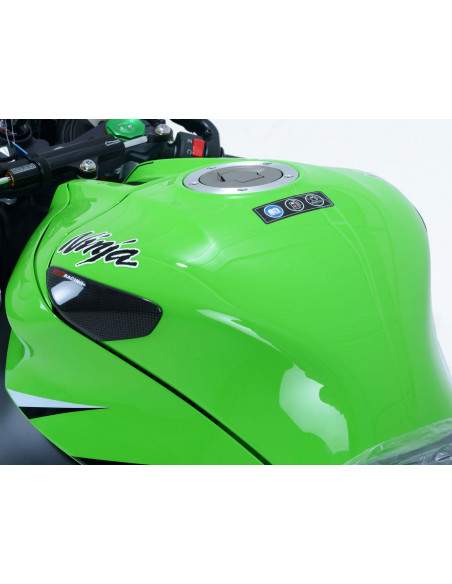 Sliders serbatoio in carbonio, Kawasaki ZX10-R '11-'18 - finitura lucida R&G - 2